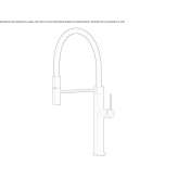 Single lever brass kitchen faucet with spray Lubian