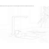 Kitchen faucet with 2 holes and single handle Lloseta