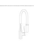 Professional kitchen faucet with one handle Iglesias
