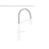 1-hole countertop kitchen faucet with a swivel spout Mitchell