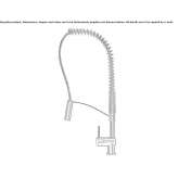 Countertop kitchen faucet made of stainless steel Corbasca