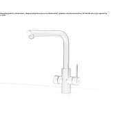 On-board mixer with shut-off valve for purified water Anaya