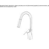 Brass kitchen faucet on the countertop Braila