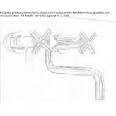 Wall-mounted kitchen faucet with swivel spout Vasilati