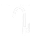 Countertop kitchen faucet with single handle and 1 hole Nyzy