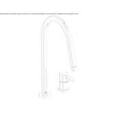 Contemporary 2-hole countertop bridge faucet Zerlach