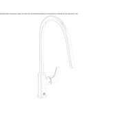 Countertop faucet with single handle Zerlach