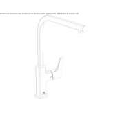 Countertop kitchen faucet with one handle Zerlach