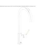 Countertop faucet with single handle Zerlach