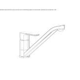 Countertop kitchen faucet with a swivel spout Flumeri