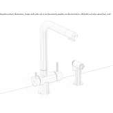 Triflow kitchen faucet with water purification tap Kvasiny