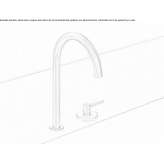 Sink faucet with remote control and swivel spout Kadnikov
