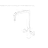 Kitchen faucet in chrome-plated brass Teynham