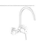 Two-hole kitchen faucet with a swivel spout Budingen