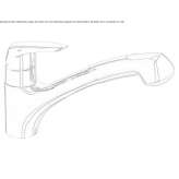 1-hole countertop kitchen faucet with a swivel spout Totolac