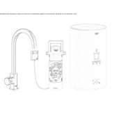 Metal kitchen tap/drinking water dispenser Lamonzie