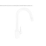 Kitchen faucet on the countertop Presevo
