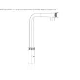 1-hole countertop kitchen faucet Huazulco