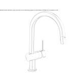 Electronic single-lever kitchen faucet Huazulco