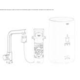 Metal kitchen tap/drinking water dispenser Lamonzie