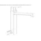 Countertop kitchen faucet with dishwasher connection Sciaves