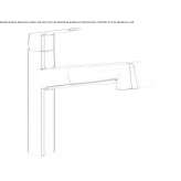 1-hole countertop kitchen faucet with a swivel spout Quinlan