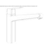Countertop kitchen faucet with a swivel spout Quinlan