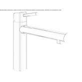 Countertop kitchen faucet with a swivel spout Budingen