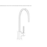 Kitchen faucet with single handle Umka