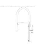 Single-lever kitchen faucet with spray Eidsvag