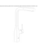 Kitchen faucet with pull-out spout and temperature limiter Eidsvag