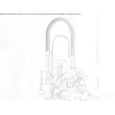 Single-lever countertop kitchen faucet with spray Calbuco