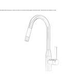 Single-lever kitchen faucet with spray Iglesias