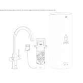 Metal kitchen tap/drinking water dispenser Lamonzie