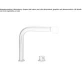 Stainless steel kitchen faucet with single handle and pull-out spout Zory