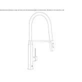 Countertop kitchen faucet with spray Budingen