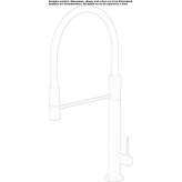 Stainless steel kitchen faucet with swivel spout Loket