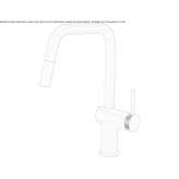 Stainless steel kitchen faucet with pull-out spout Obudovac