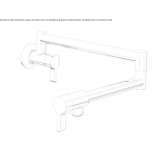 Single-hole wall-mounted pot filler with two handles Savalia