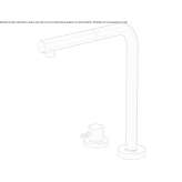 Countertop kitchen faucet made of stainless steel with a pull-out spout Crick