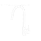 Stainless steel kitchen faucet with swivel spout Crick