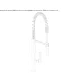 Countertop kitchen faucet with a single handle and swivel spout Kintbury