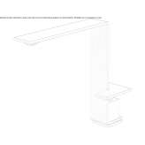 Stainless steel kitchen faucet with single handle Ezhva