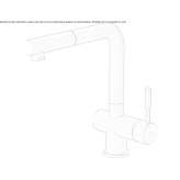 Stainless steel kitchen faucet with pull-out spout Wallan