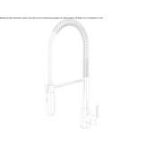 Stainless steel kitchen faucet Bianco