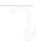 Stainless steel kitchen faucet with swivel spout Averbode