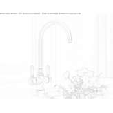 1-hole countertop kitchen faucet Calca