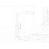 Countertop kitchen faucet with pull-out spout Mauensee