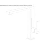 Stainless steel kitchen faucet with swivel spout Uglovka