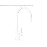 Single-hole tap for water filtration system Mercadal